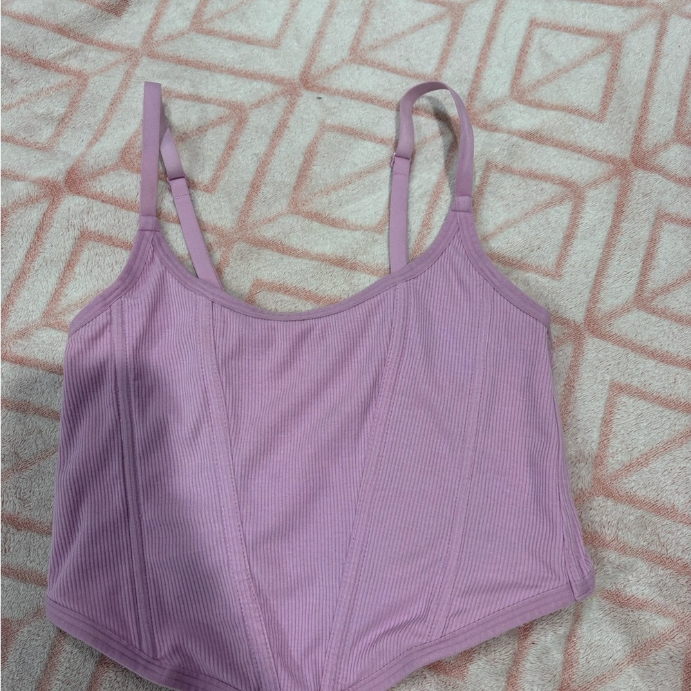 Lavender Ribbed Women's Camisole